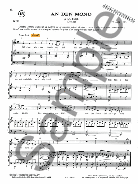 Apprendre Et Comprendre En Chantant Schubert Vol.3 (voice & Pian