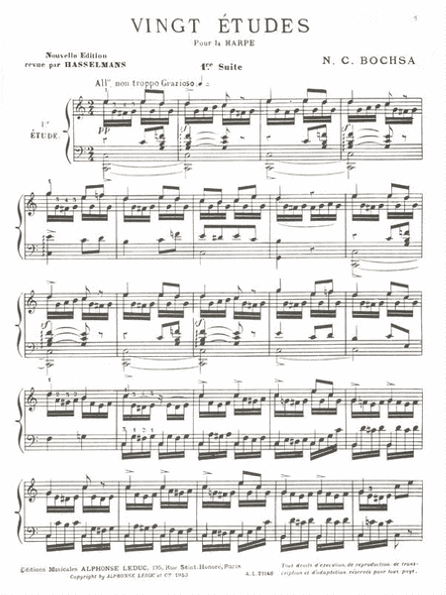 Celebrated Studies For Harp (suite 1) Harp scores gallery preview page 2
