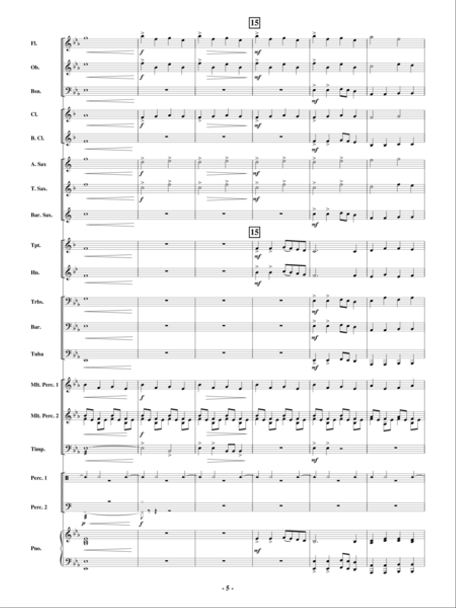 Holiday Bells Are Ringing Concert Band scores gallery preview page 4
