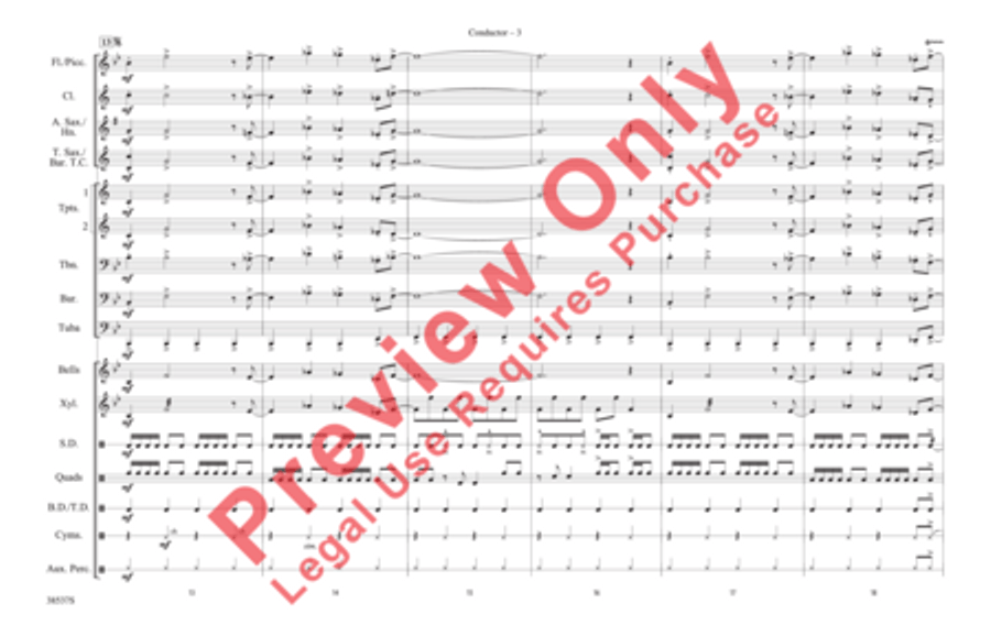 Finale (Don't Feed the Plants) Marching Band scores gallery preview page 4