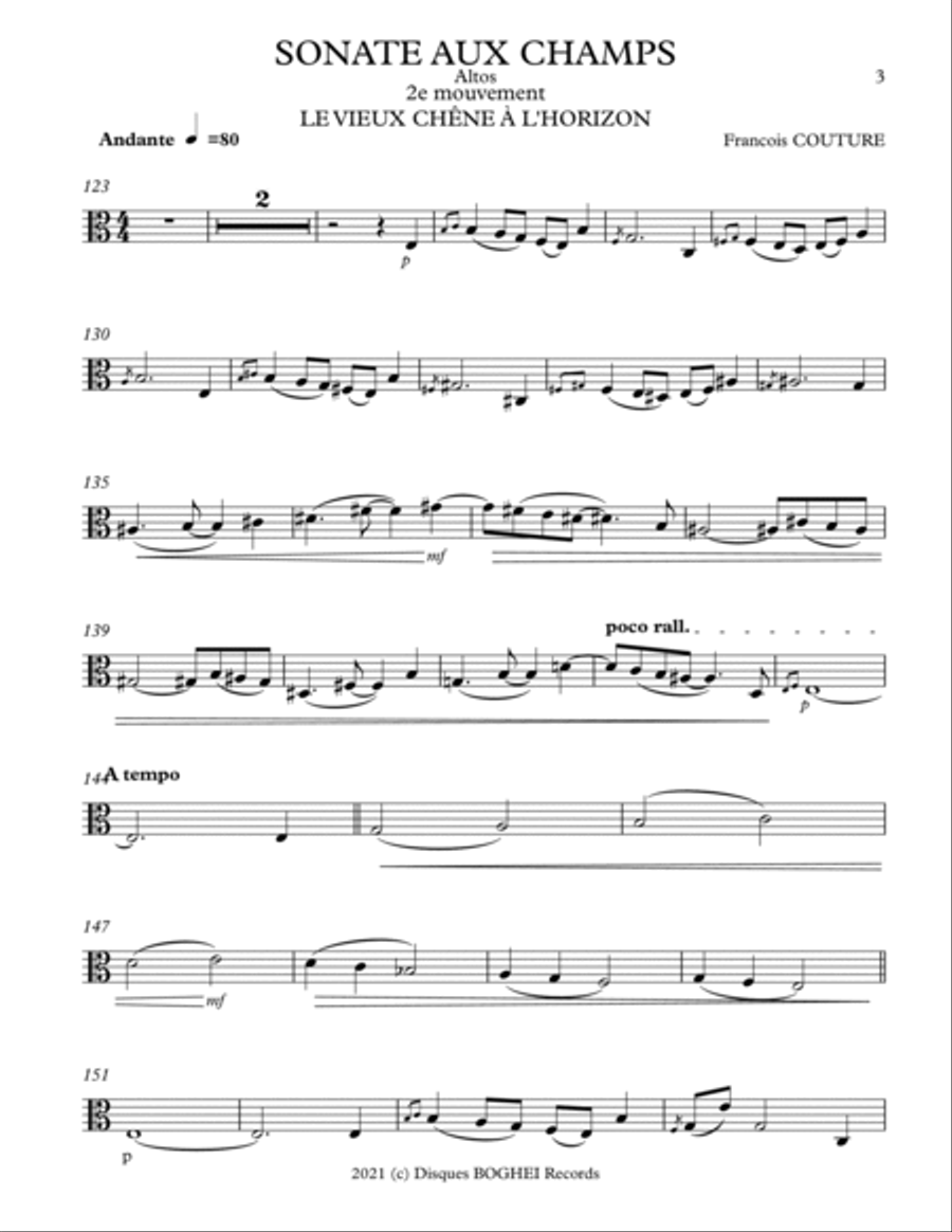 SONATE AUX CHAMPS String Duet scores gallery preview page 3