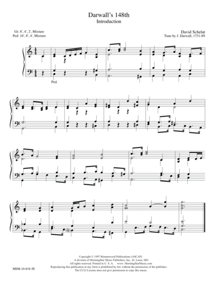 Darwall's 148th Organ scores gallery preview page 1