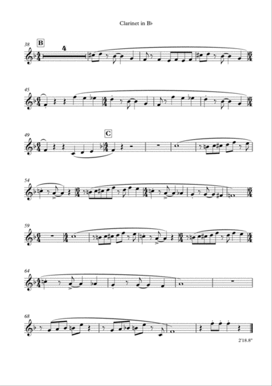 Key Workers Calypso for Clarinet and Piano from the Corona Suite by Simon Peberdy