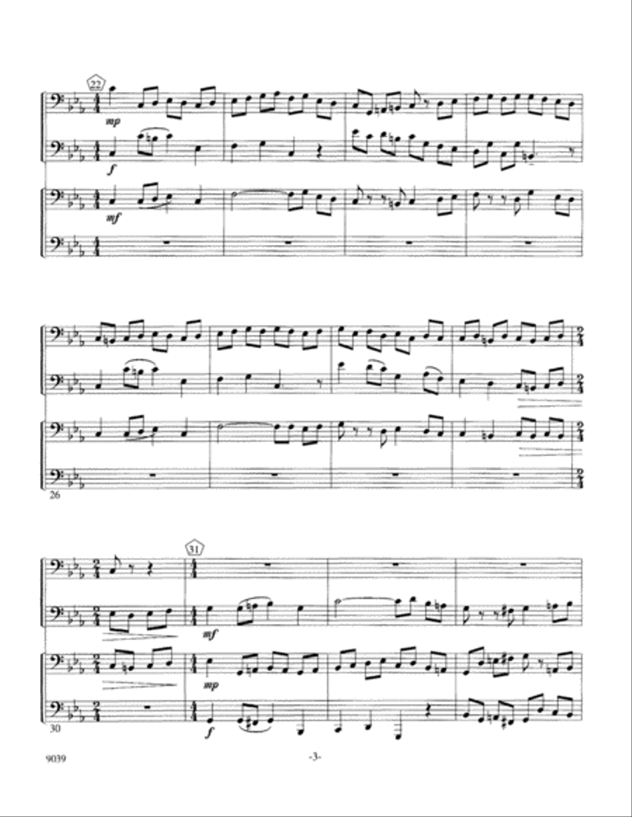 Tuba Quartet No. 1 EETT scores gallery preview page 6