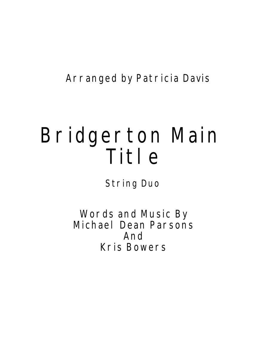 Bridgerton Main Title String Duet scores gallery preview page 2