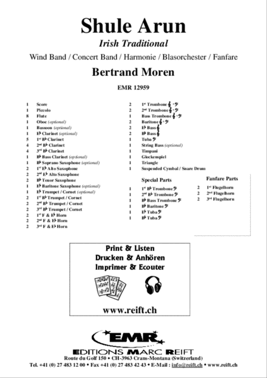 Shule Arun Shule Arun Concert Band scores gallery preview page 2