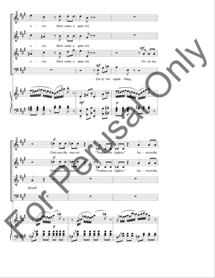 Chorus of the Servants Chorus of the Servants 4-Part scores gallery preview page 9