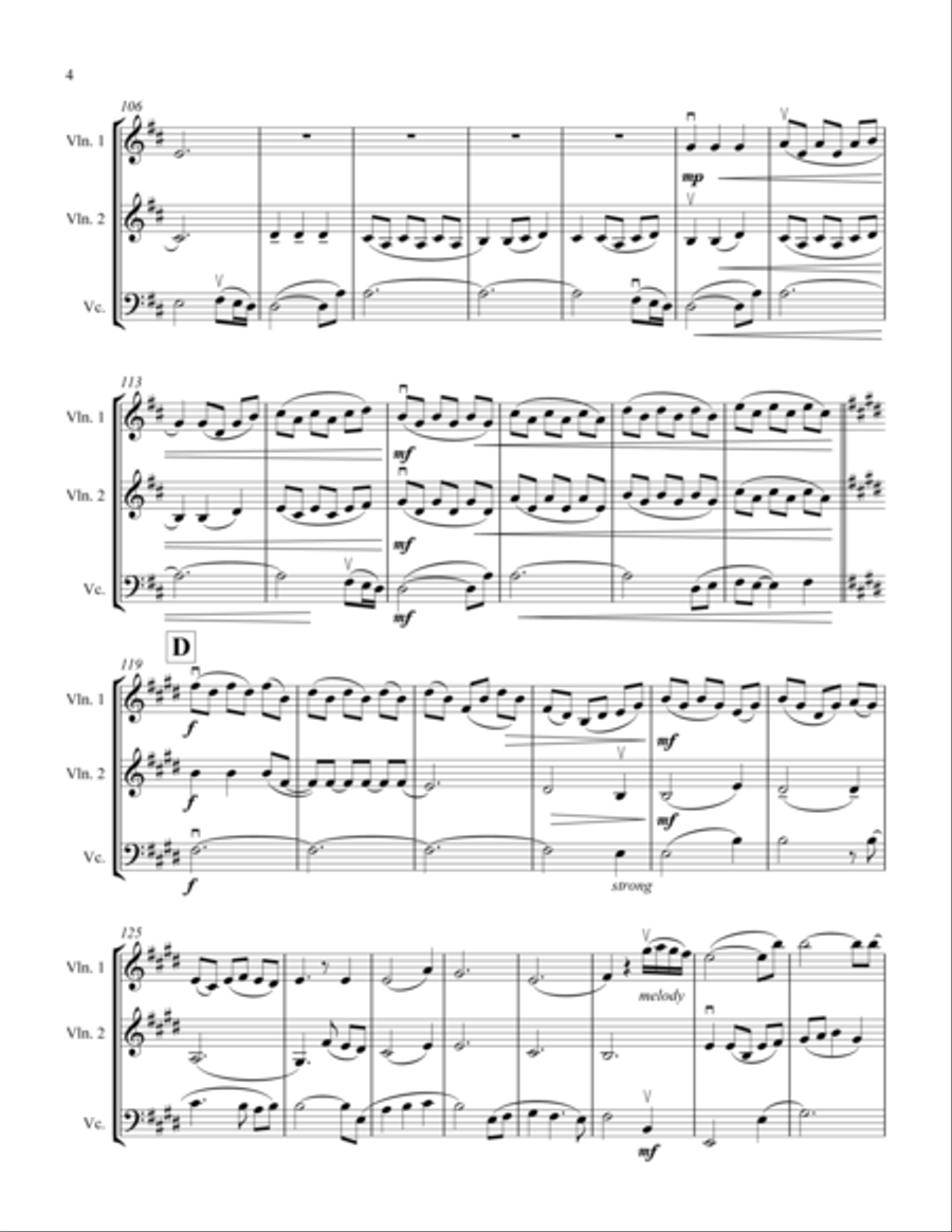 How Beautiful String Trio scores gallery preview page 5