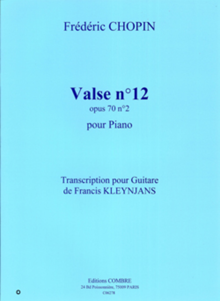 Valse No. 12 Op. 70 No. 2
