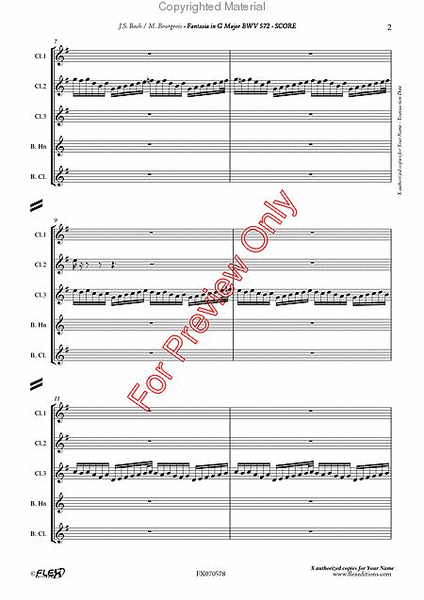 Fantasia In G Major BWV 572 image number null