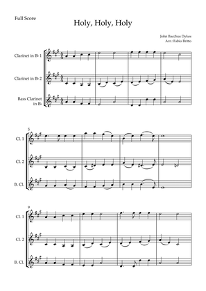 Holy, Holy, Holy (Traditional Christian Song) for Clarinet Trio