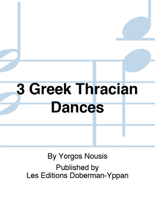 Book cover for 3 Greek Thracian Dances
