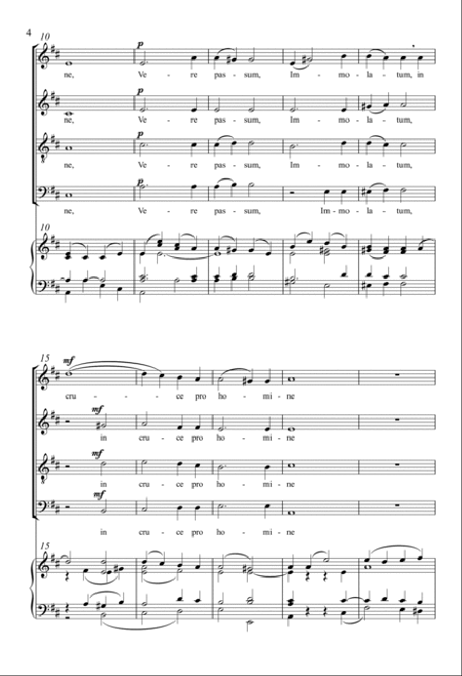 Ave Verum 4-Part scores gallery preview page 2