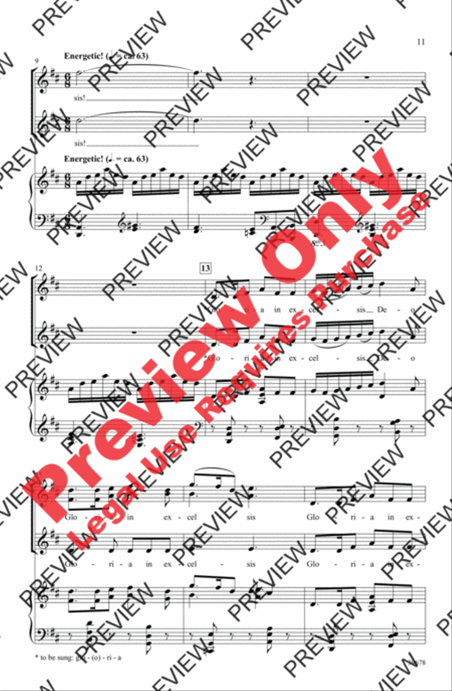 Missa Festiva Women's Choir scores gallery preview page 12