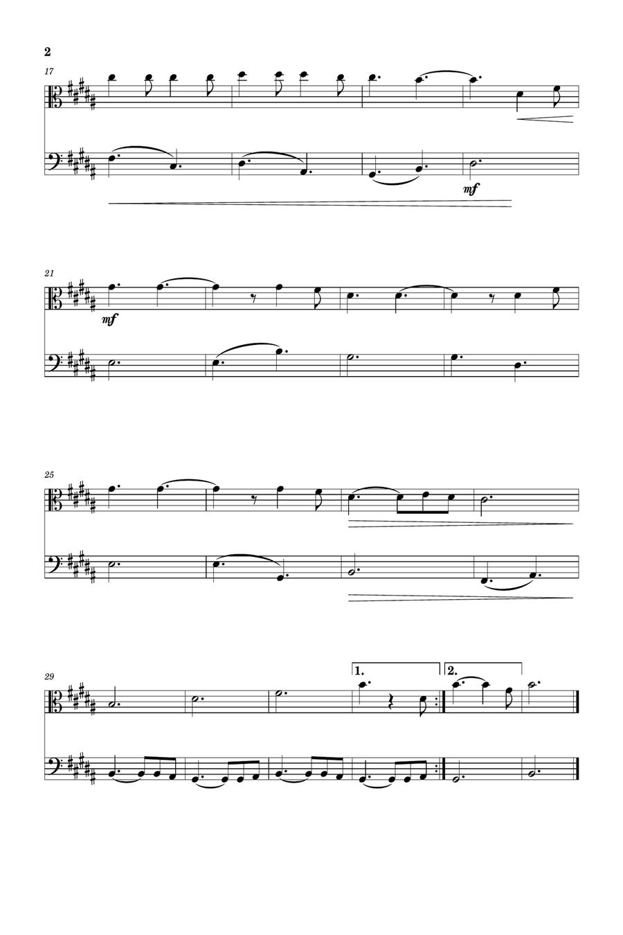 Hallelujah Trombone scores gallery preview page 2