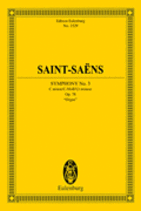 Symphony No. 3 in C minor, Op. 78 Organ