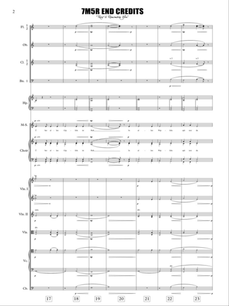 They'll Remember You - Score Only Full Orchestra scores gallery preview page 4