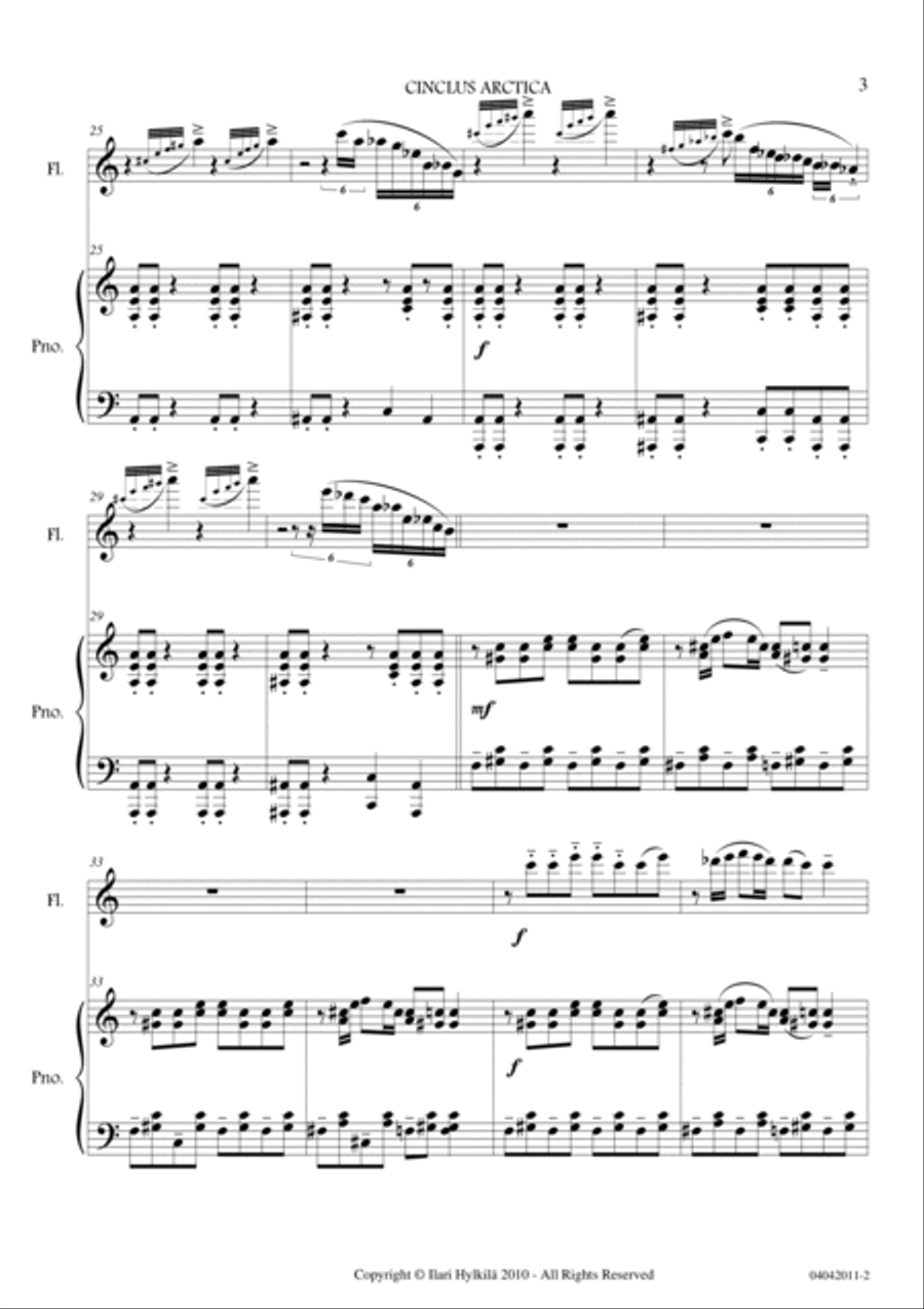 Cinclus Arctica (for solo flute and piano) Cinclus Arctica (for solo flute and piano) Woodwind Duet scores gallery preview page 5