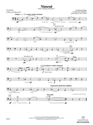 Nimrod (from Elgar's Variations): (wp) E-flat Tuba B.C.