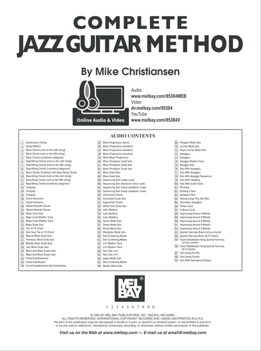 Complete jazz 2025 guitar method