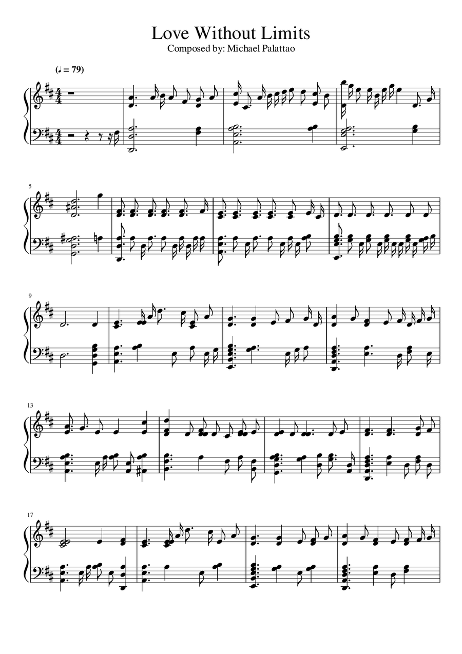 Love Without Limits Small Ensemble scores gallery preview page 1