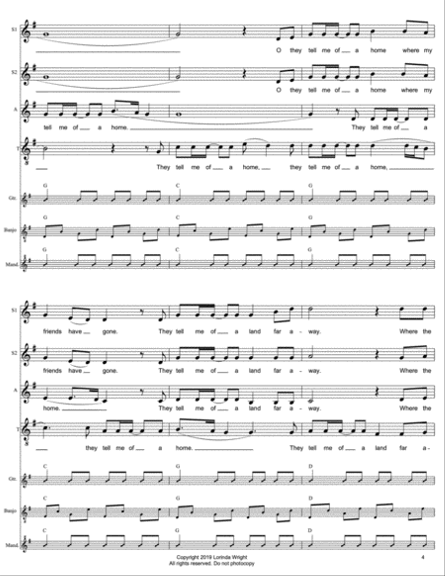 Unclouded Day Choir scores gallery preview page 4