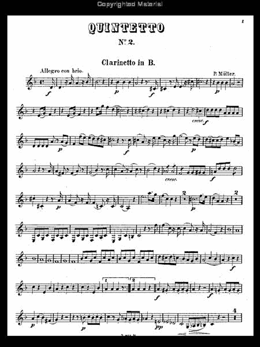 Drei Quintette Nr. 2 Woodwind Quintet scores gallery preview page 6