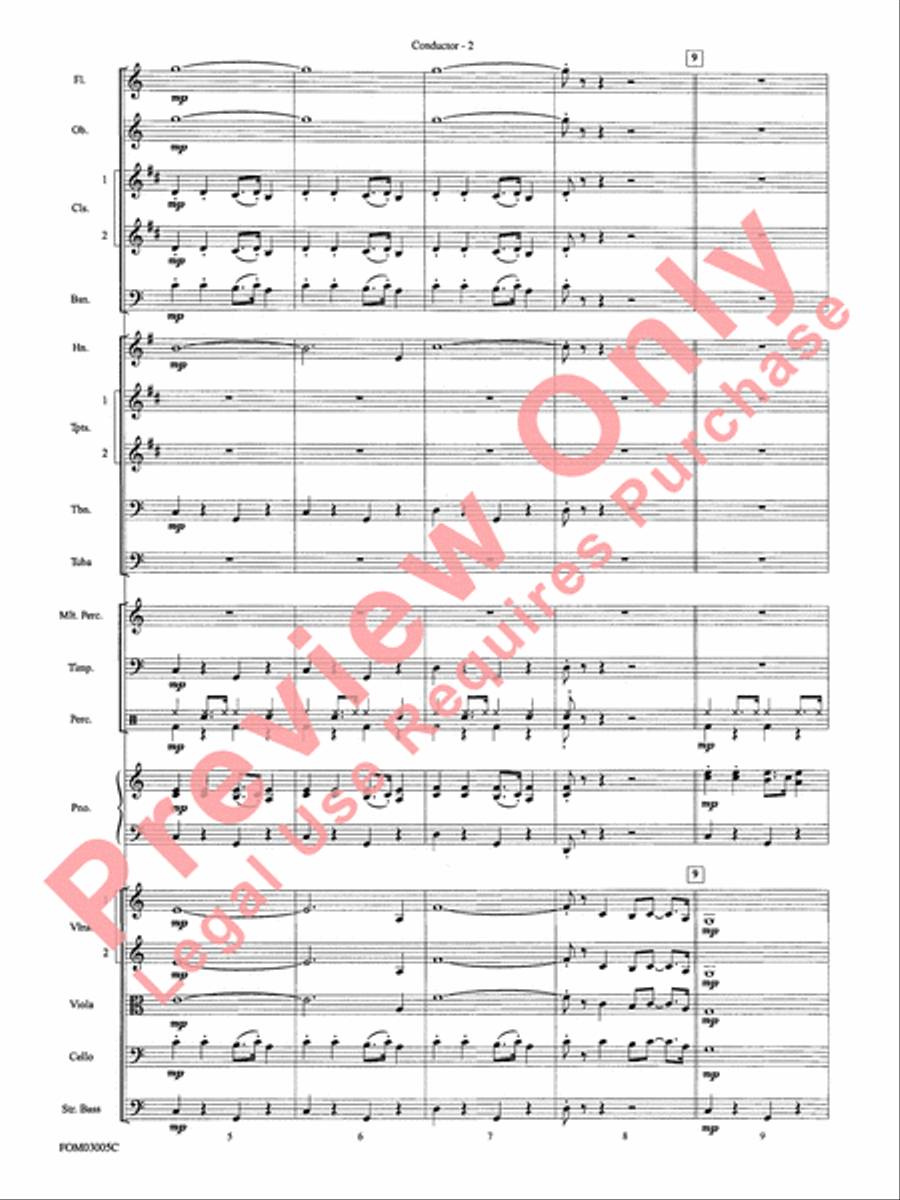 New York, New York, Theme from Full Orchestra scores gallery preview page 4