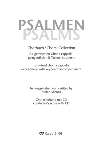 Psalms. Choral Collection for mixed voices