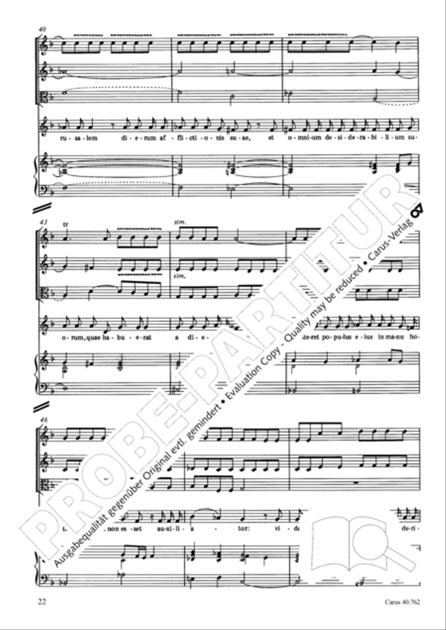 Lamentationes pro Hebdomada Sancta Score scores gallery preview page 37