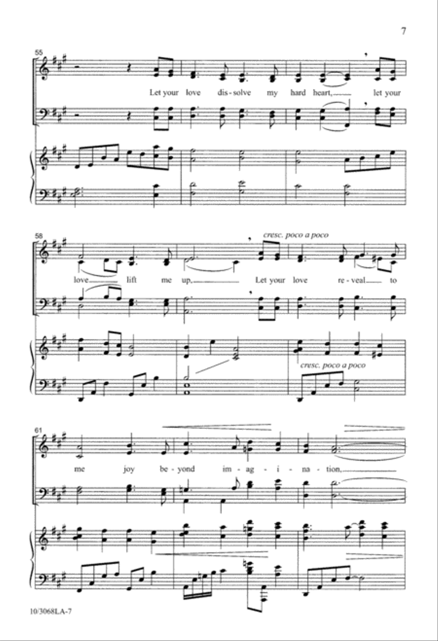 A Prayer of Need A Prayer of Need 4-Part scores gallery preview page 7