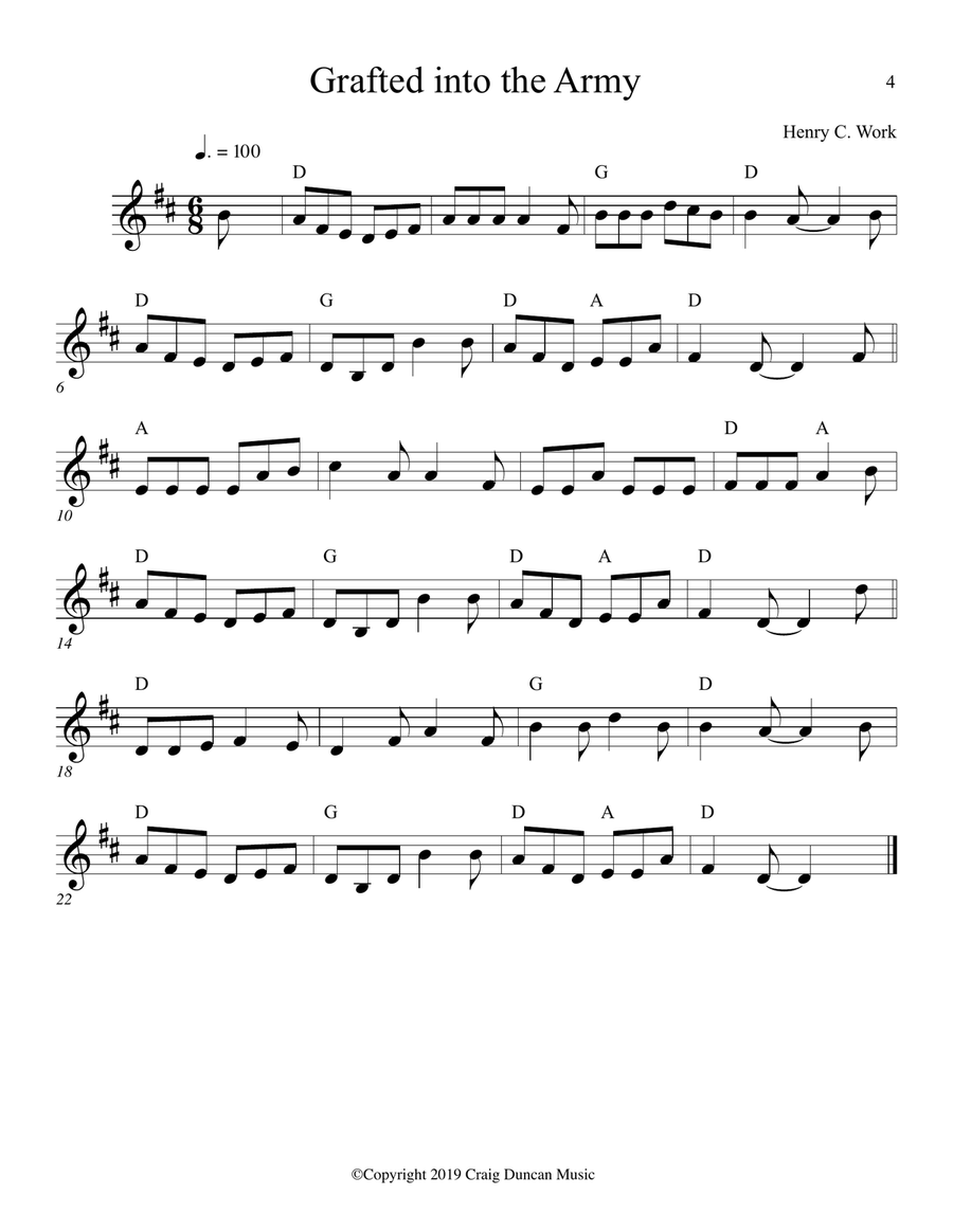 Civil War Fiddle Tunes - Songs of the North Small Ensemble scores gallery preview page 4