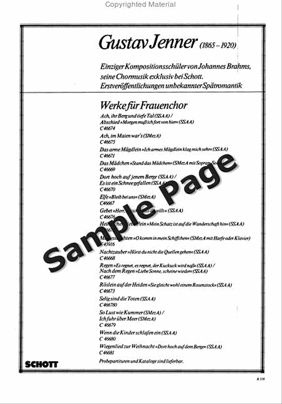 Ach Ihr Berg Und Tiefe Tal SSAA scores gallery preview page 9