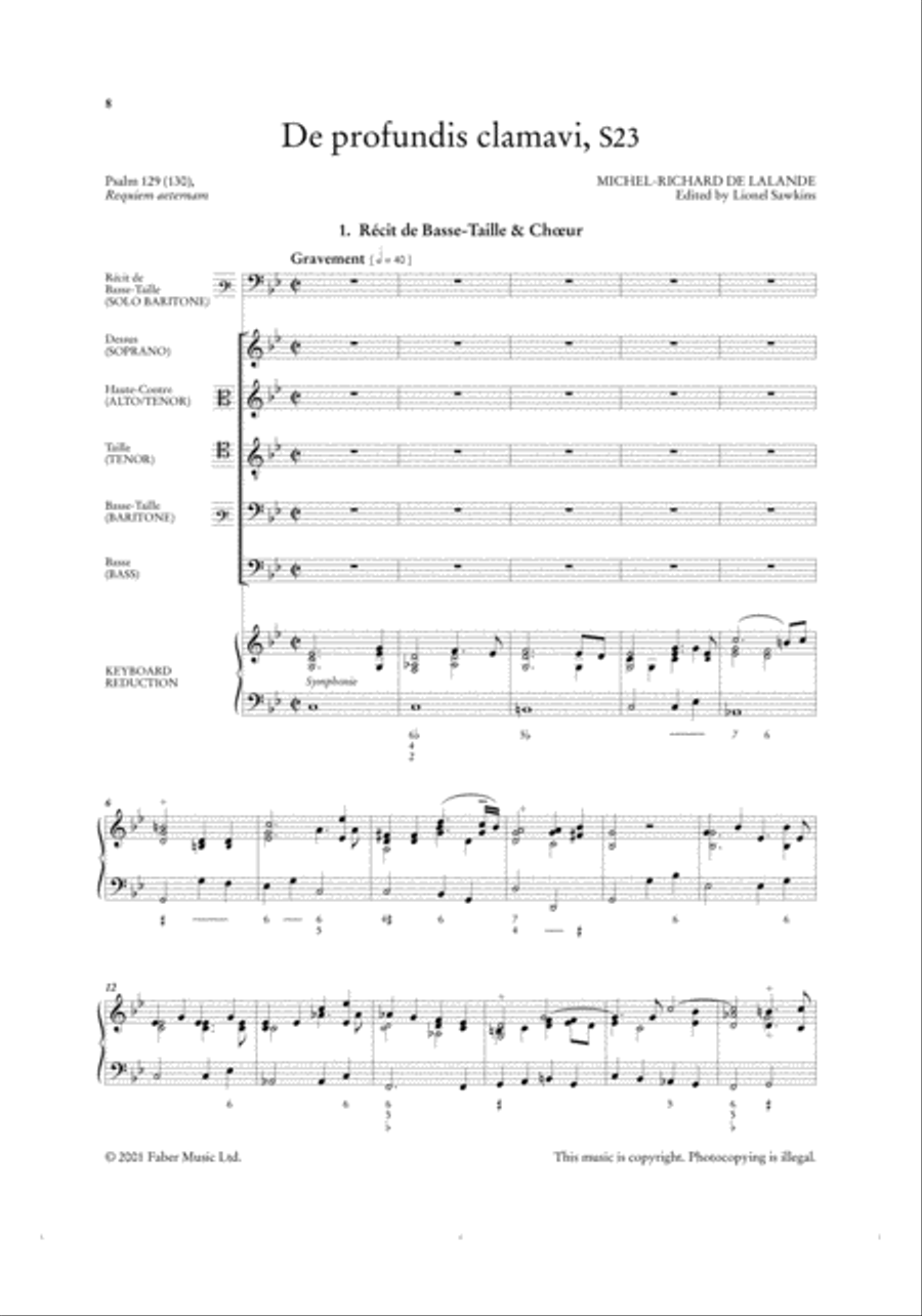 De Profundis Clamavi Choir scores gallery preview page 2