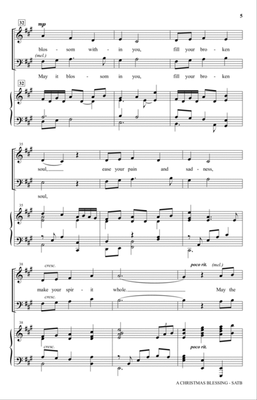 A Christmas Blessing A Christmas Blessing 4-Part scores gallery preview page 4