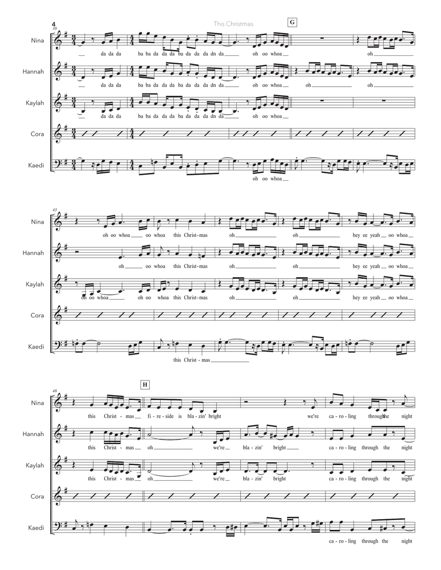 This Christmas This Christmas SSAA scores gallery preview page 4