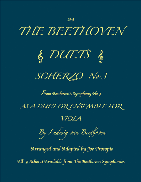 THE BEETHOVEN DUETS FOR VIOLA SCHERZO NO 3 image number null