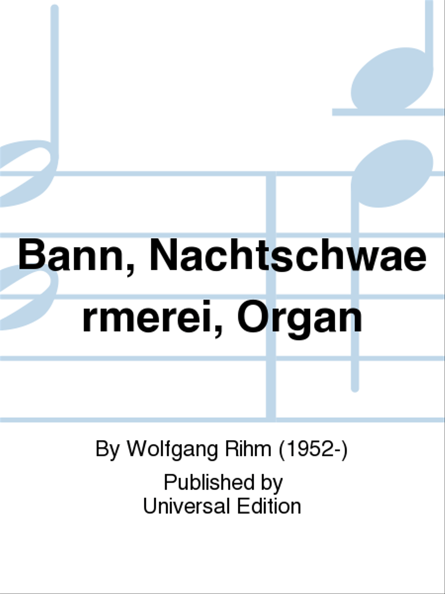 Bann, Nachtschwärmerei, Organ Organ scores gallery preview page 1