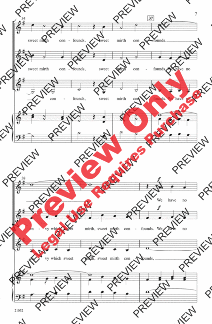 How Merrily We Live Women's Choir scores gallery preview page 7