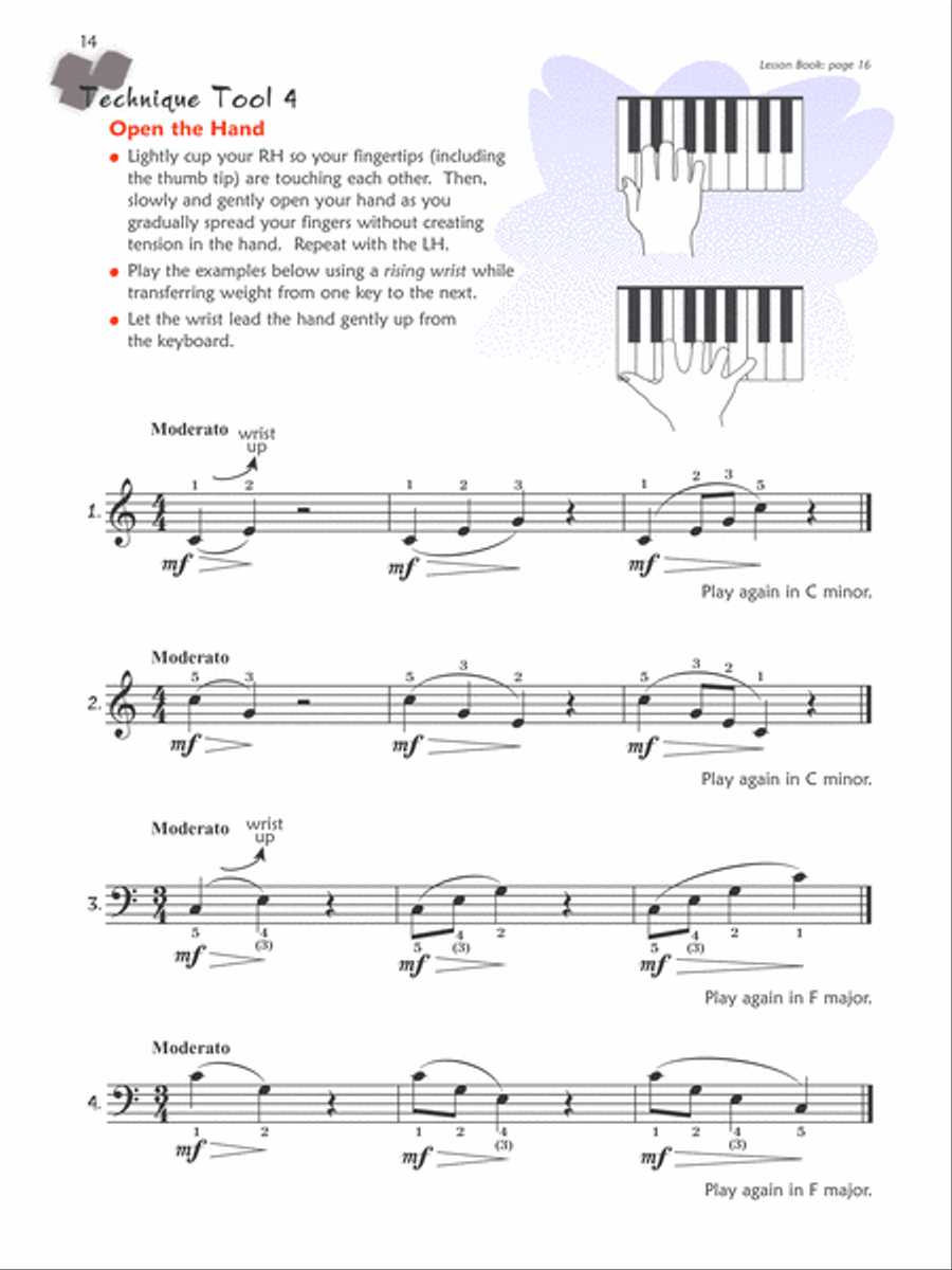 Premier Piano Course Technique, Book 4