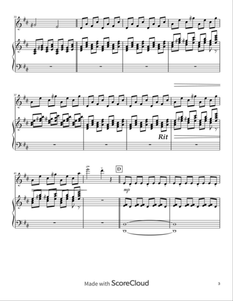 Le C Parole Op. 7 (The C Word) String Duet scores gallery preview page 3