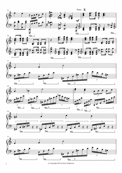 Grieg Piano Concerto - First Movement - Piano Solo