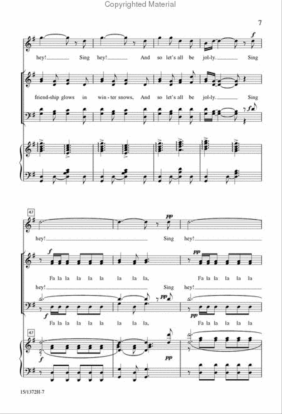 Sing Hey Sing Hey 4-Part scores gallery preview page 7