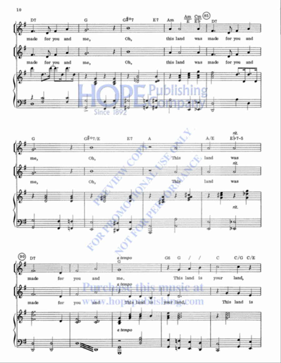 My Country My Country Unison Choir scores gallery preview page 11