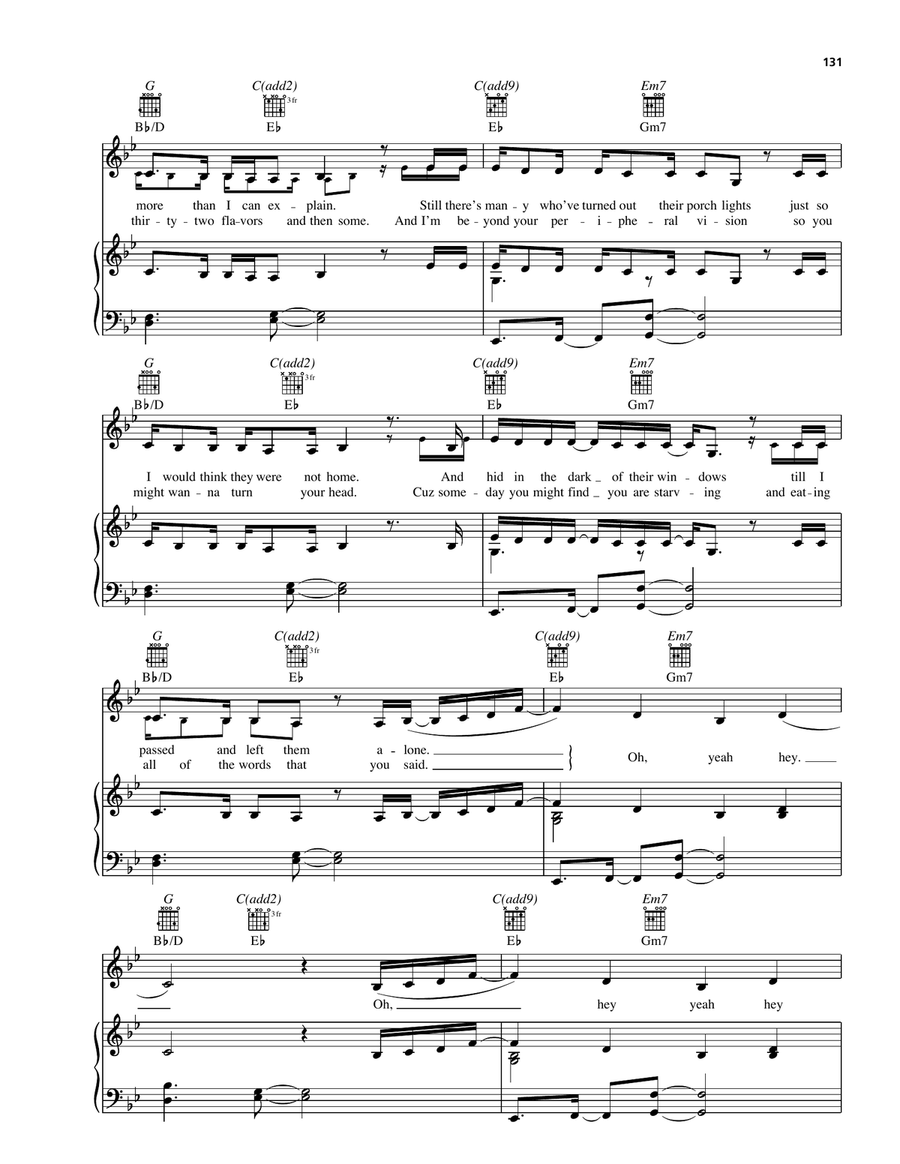 32 Flavors Piano, Vocal, Guitar scores gallery preview page 4