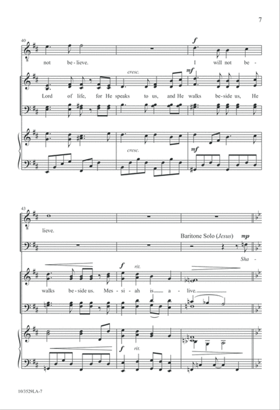We Have Seen the Lord 4-Part scores gallery preview page 7