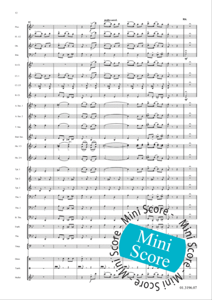 Three Russian Folk Songs Concert Band scores gallery preview page 16
