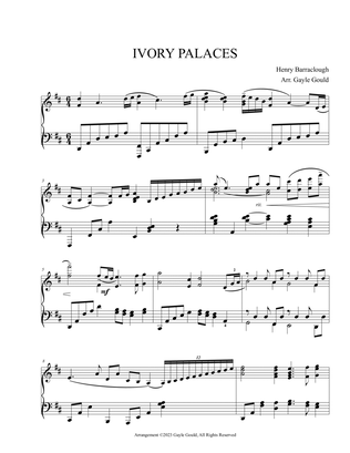 Book cover for Ivory Palaces -- piano solo, advanced