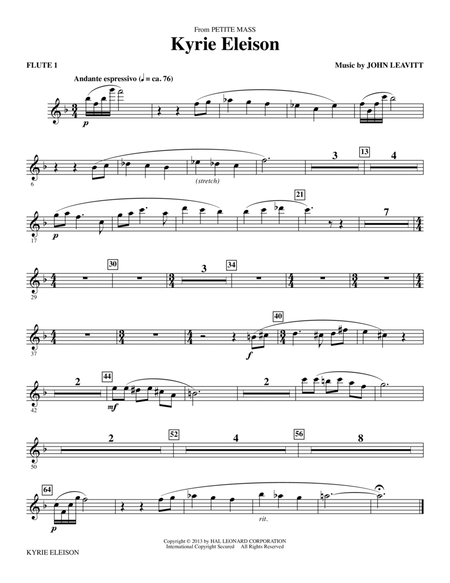Kyrie Eleison (from Petite Mass) - Flute 1