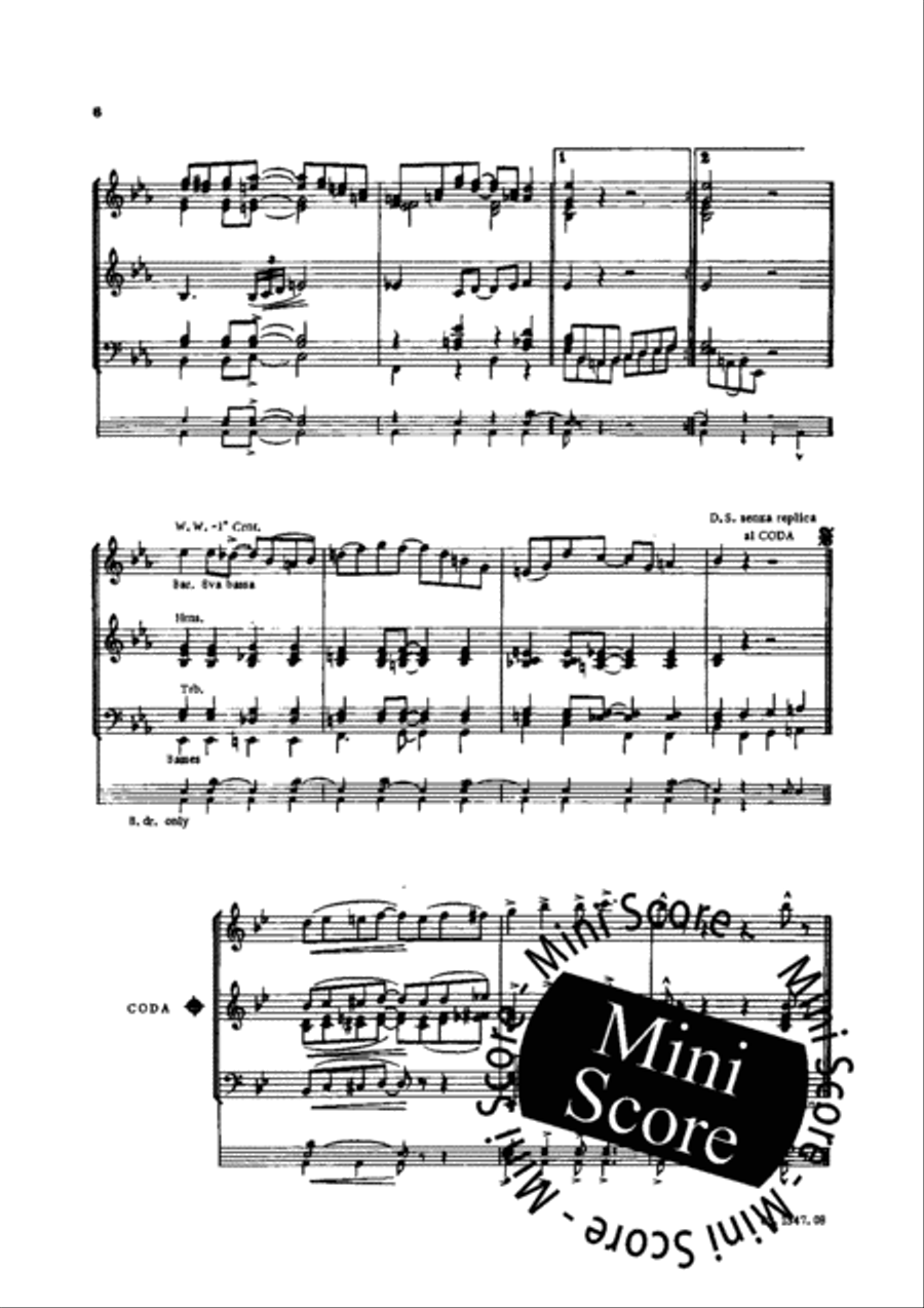 Ragtime Suite Concert Band scores gallery preview page 9